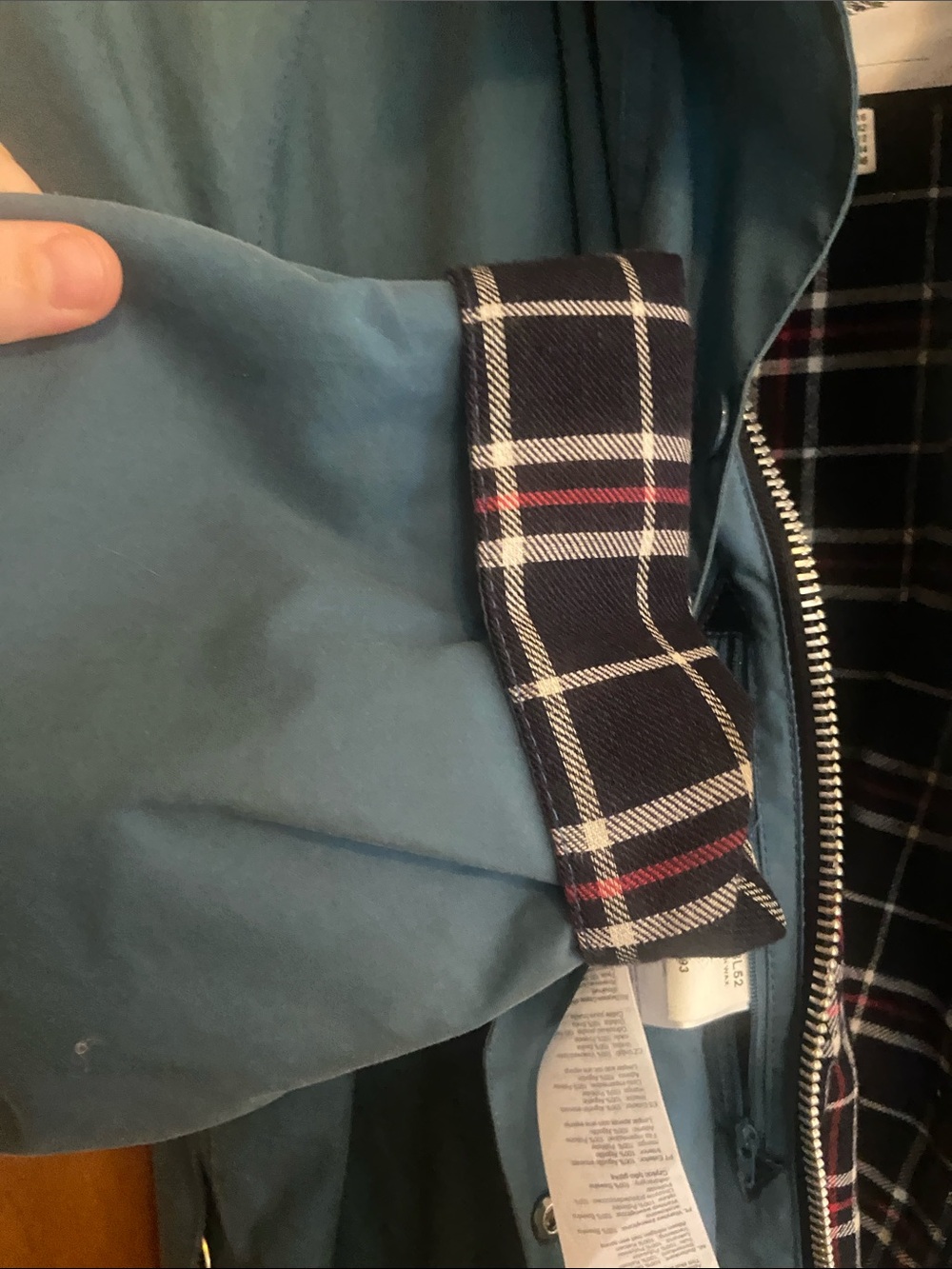 Alexa Chung Barbour Waxed Cotton Jacket with Black Corduroy Collar - Picture 9 of 16